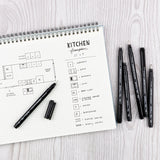 Mono Drawing Pens - 6-Pack