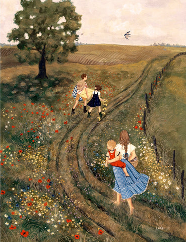 Meadow Pipits Art Print by Loré Pemberton