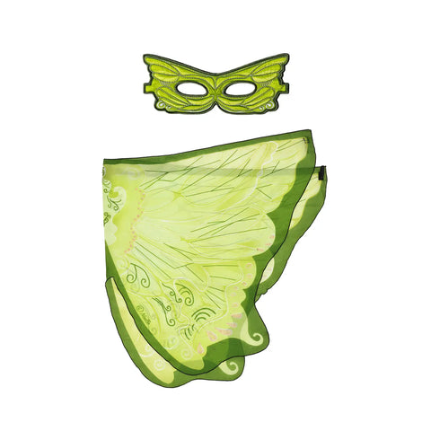 Green Fairy Wings + Mask
