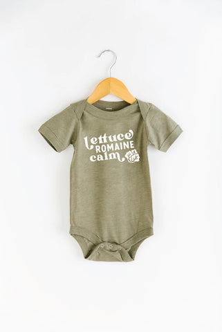 Lettuce Romaine Calm Baby Onesie