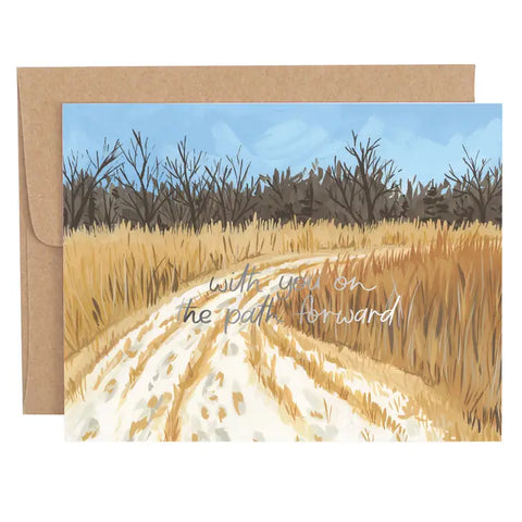 "With You on the Path Forward" High Ridge Path Encouragement Greeting Card
