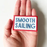 Smooth Sailing Embroidered Iron-On Patch