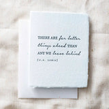 Better Things Ahead -C.S. Lewis | Sympathy Greeting Card