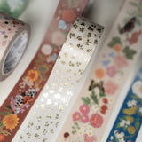 Gold Petite Flora |  Washi Tape