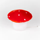 Medium Red Mushroom Lamp w/ Plug