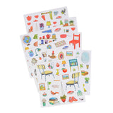 Ma Maison aux 160 Stickers: My House Coloring Book with Assorted Stickers