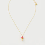 Enamel Mushroom Necklace