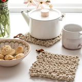 Pauly Flax Potholders Kit (Makes 2) - Stone
