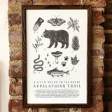 Appalachian Trail Guide Letterpress Chart