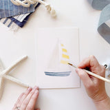 Seaside Paintable Watercolor Notecard Set (Emily Lex)