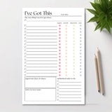 I've Got This! Daily and Weekly To-Do List: 50-Page Notepad