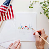 Americana Paintable Watercolor Notecard Set (emily lex studio)