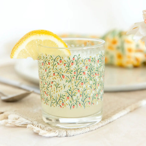 Strawberry Meadow Short Juice Glass