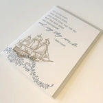 "The Best Ships Are Friendships" Letterpress Greeting Card
