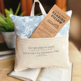 Charlotte's Web, EB White Reading Pillow, Blue Zinnia