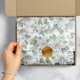 Tissue Paper- Printed - Snowdrift Floral