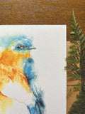 Bluebird Watercolor A7 Greeting Card