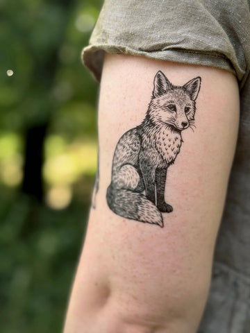 Fox Temporary Tattoo
