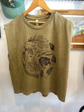 Forager 100% Cotton Shirt Mushrooms Toad Antler Leaves