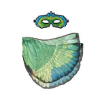 Green Parrot Wings + Mask