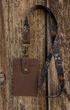 Brown ID Badge Holder