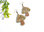 Pressed Flower Mushroom Earrings, Wildflowers