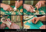 Extended Spoon Carving Set (3 Knives in Roll + Accessories)