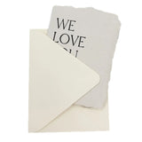 We Love You Little Bear Letterpress Card