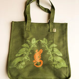 Red Eft Hemp Tote Bag