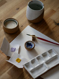 7-Pan Ceramic Artist Paint Palette
