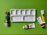 7-Pan Ceramic Artist Paint Palette