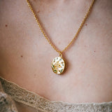 Fox & Acorn Oval Chain Locket Necklace