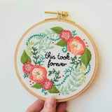 Delicate Roses Beginner Embroidery Kit