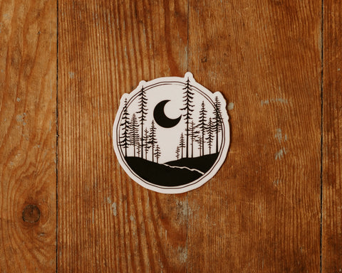 Crescent Moon Sticker