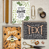 Folded Piece of Paper Birthday Card