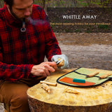 Starter Chip and Whittle Carving Knife Set (3 Knives in Roll + Accessories)