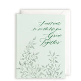 "Can't Wait To See Life You Grow Together" Letterpress Card