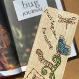Wooden Bookmark- Bugs