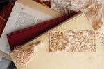 Lotus Light - Handmade Embroidered Bookmark