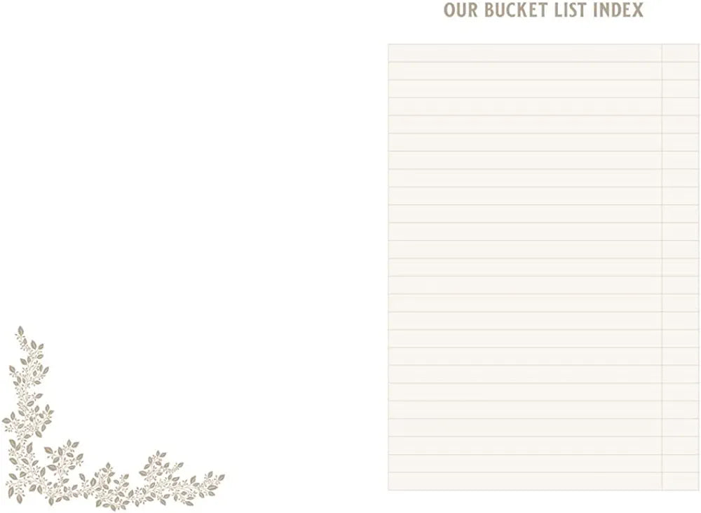 Our Bucket List Adventures: A Journal for Couples - Hardcover