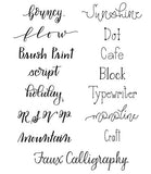 Hand-Lettering Lessons: Super Easy Modern Calligraphy + Print with Traceable Alphabets by Caroline Bryan