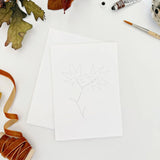 Fall Leaves Paintable Notecards by Emily Lex