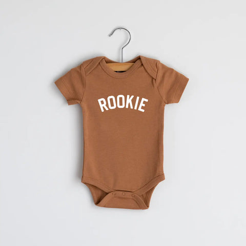 Camel Organic Rookie Modern Baby Onesie