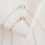 Small Delicate Cable Chain Necklace - Plated Gold or Silver