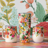 Rifle Paper Co. Garden Party Cream Insulated 16 oz Coffee Mug