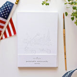 Americana Paintable Watercolor Notecard Set (emily lex studio)
