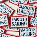 Smooth Sailing Embroidered Iron-On Patch