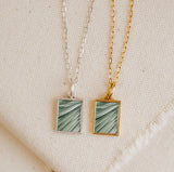 Palm Fronds Pendant Necklace Charm