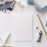 Seaside Paintable Watercolor Notecard Set (Emily Lex)