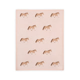 Pony Snuggles - Organic Cotton Jacquard Knit Baby Blanket